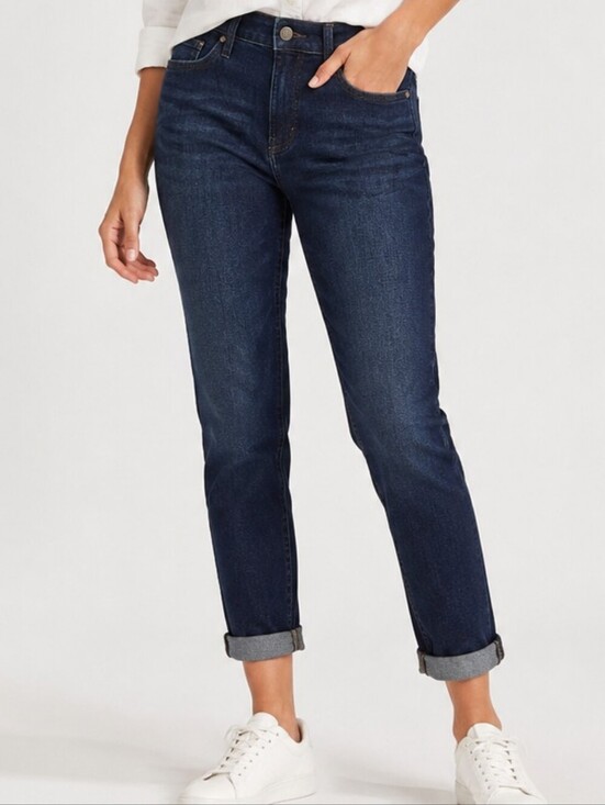 Calvin Klein Jeans Denim - Calvin Klein Jeans Slim Boyfriend Dark Wash Cropped Jeans NWT Size 8